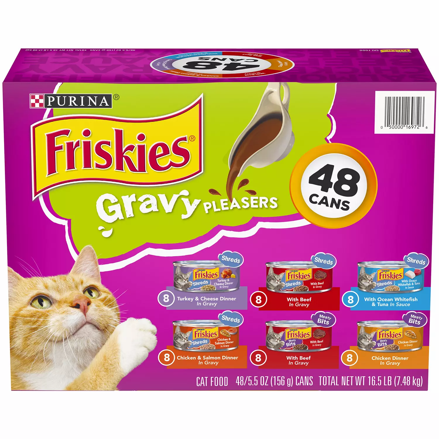 Purina Friskies Gravy Pleasers Variety Pack 48 pk/5.5 oz