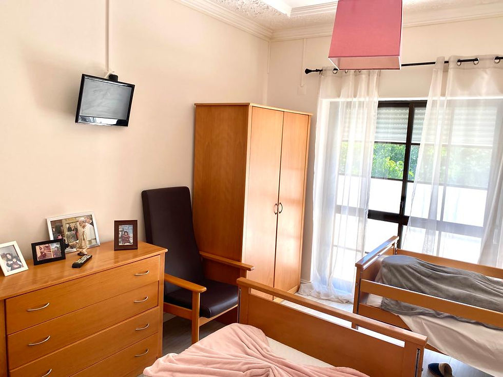 Quarto duplo com varanda