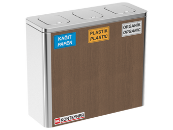 Recycle Bank With 3 Lid