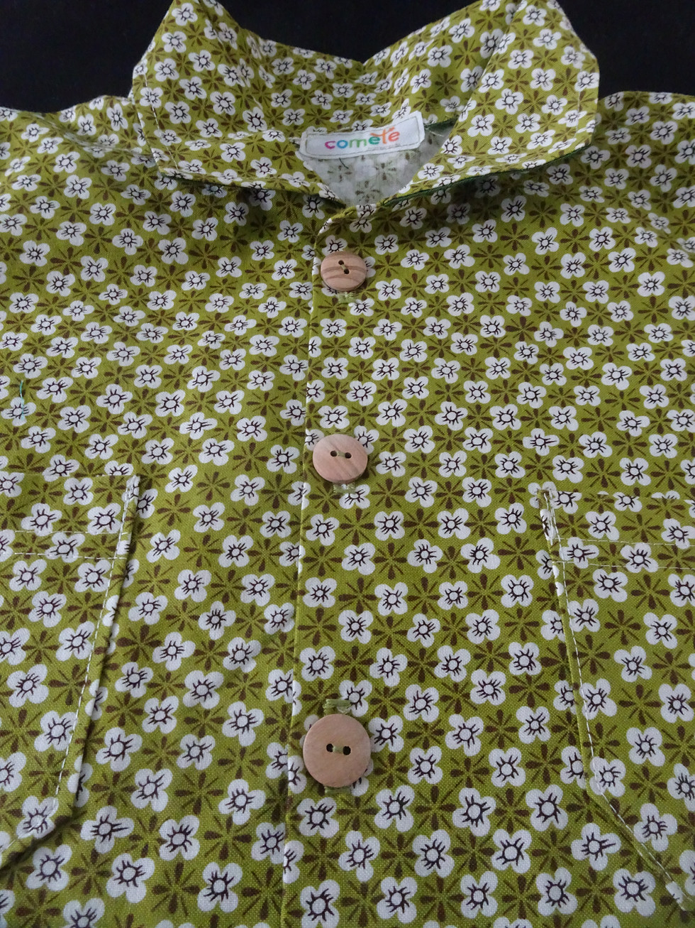 Miniature : Chemise vert olive 4 ans