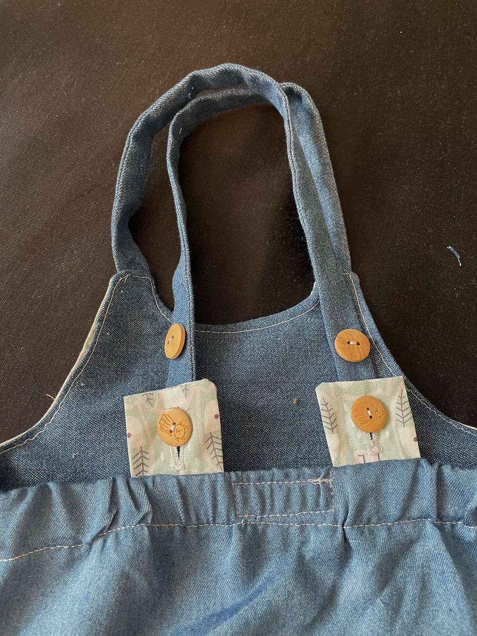 Miniature : Salopette hiboux  taille  naissance
