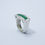Miniatura: Anel Retangular com Jade Verde