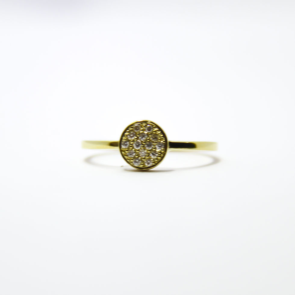 Miniatura: Anel Com Diamantes Em Ouro 18k -750