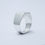 Miniatura: Anel Retangular Masculino Prata 950