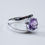 Miniatura: Anel com Ametista Natural