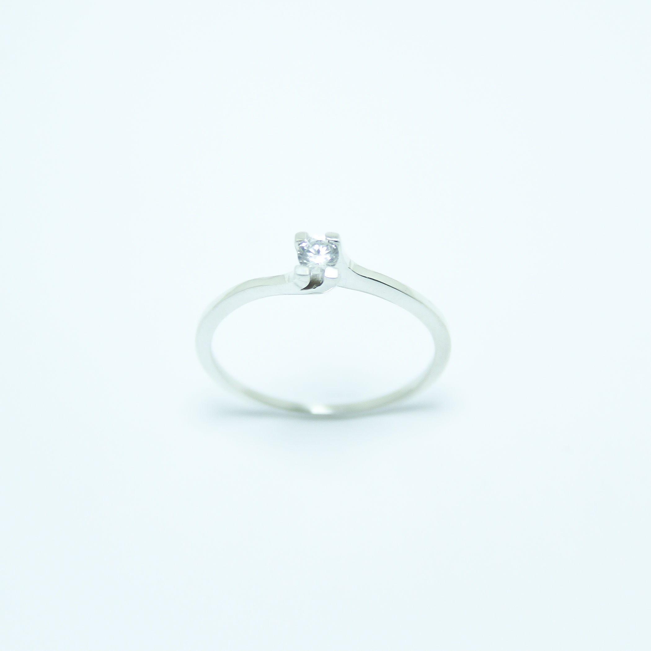 Solitário Prata 950 com Zircônia