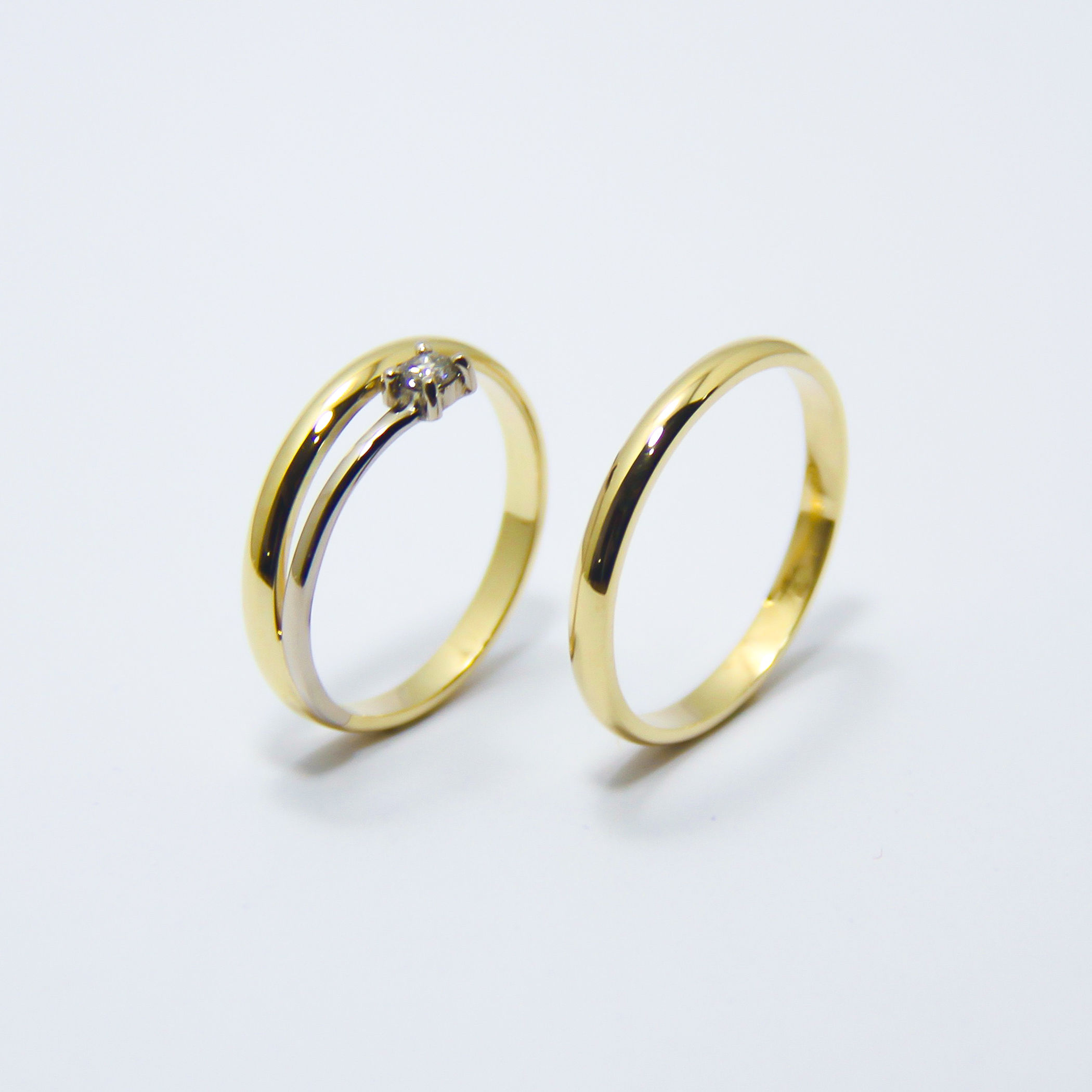 Par de Aliança em Ouro 18k-750