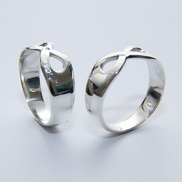 Miniatura: Par de Alianças Infinito