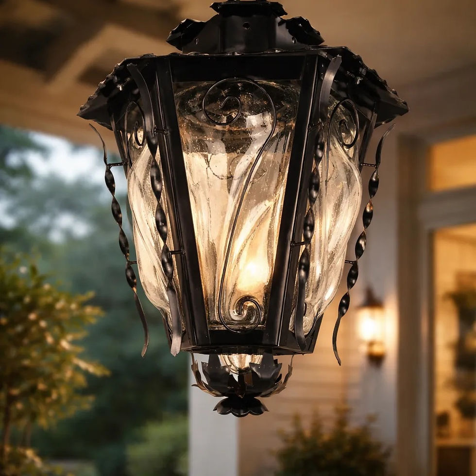 Miniatura: Farol Hexagonal Soplado Cristal, Extra Grande