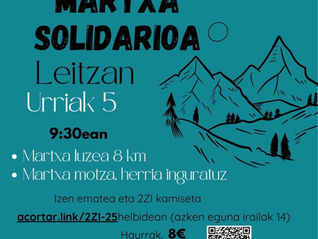 Bularreko minbiziaren martxa solidarioa