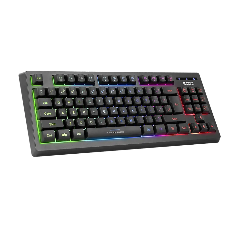Miniatura: KIT 3 EN 1 MARVO CM310 SP BK TECL + MOUSE + MOUSEPAD