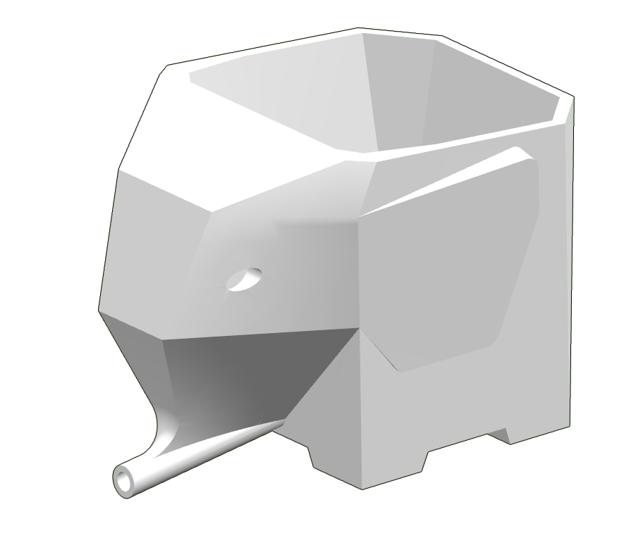 Escorredor em forma de Elefante para Talheres