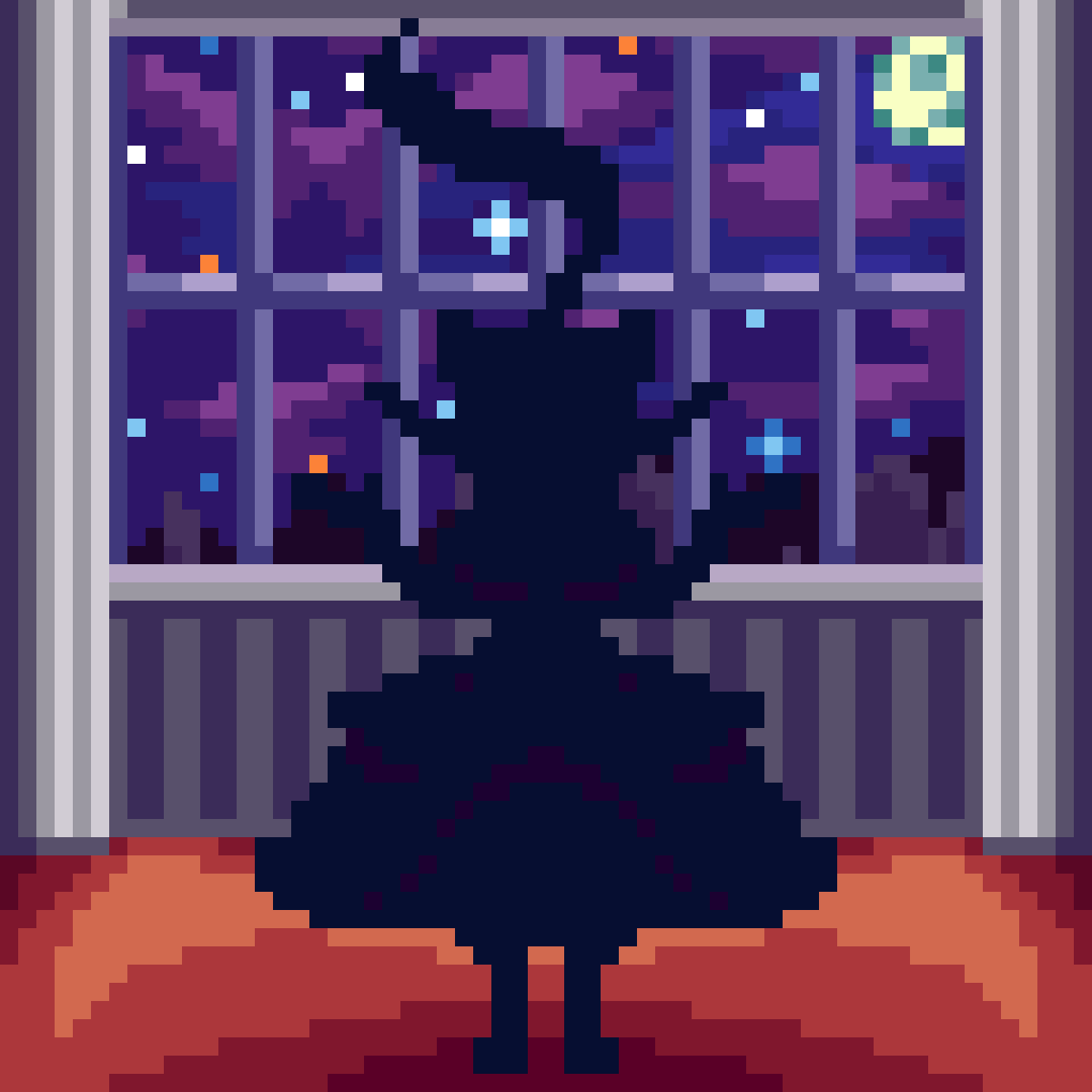 Elf Girl Animation Test1 Silhouette Background.gif