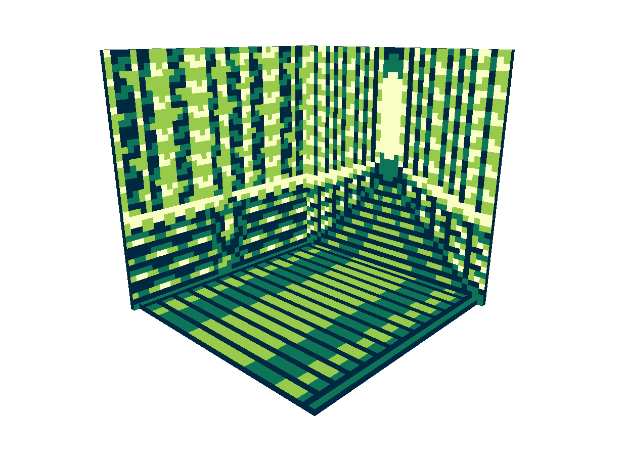 General Space Model  Bamboo Forest Draft 3 - Enclosed Cube (Cube 2x) Test 1.gif