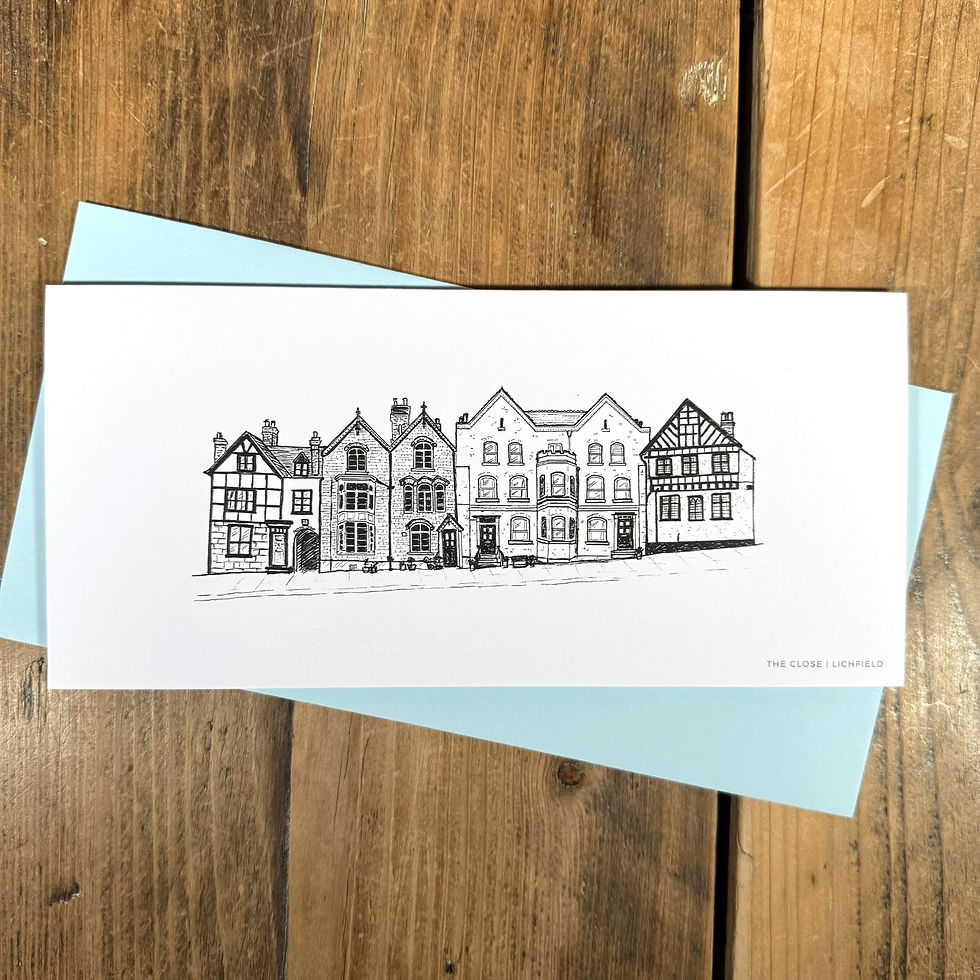 The Close, Lichfield Greeting Card