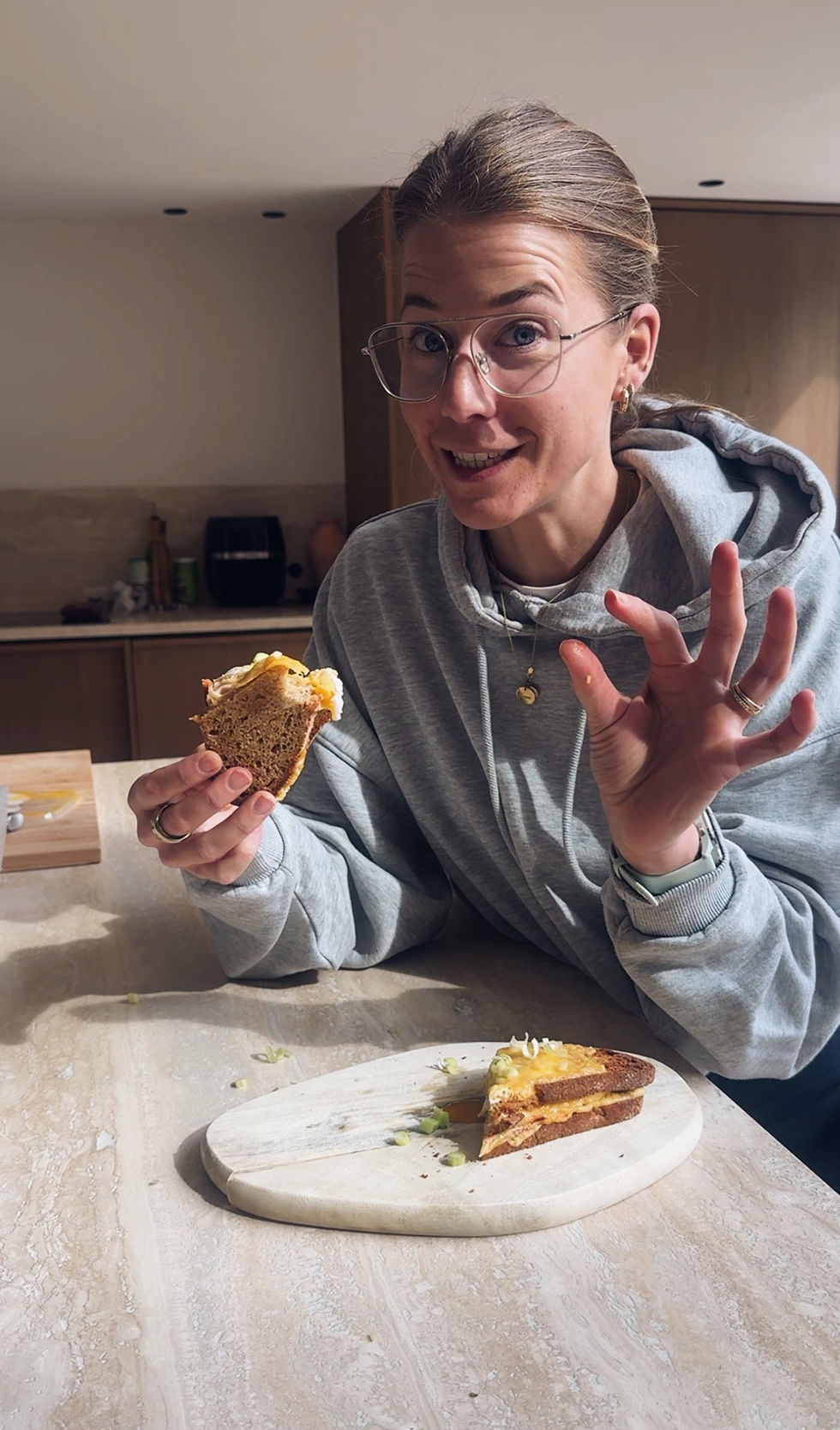 cheesy egg toast - muse of greens