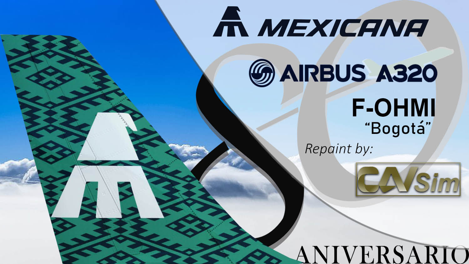 Airbus A320-231 Mexicana '80 Anniversary Livery' 'F-OHMI'