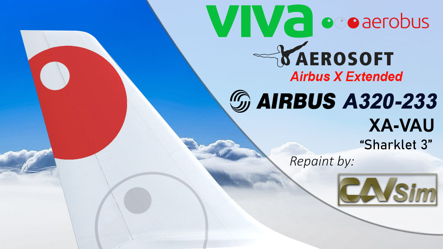 A320-232SL(SK) VivaAerobus ‘Sharklet 3’ ‘XA-VAU’