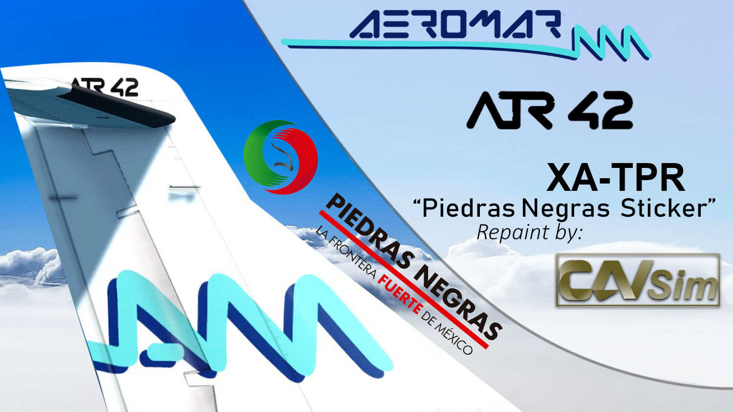 ATR 42-500 Aeromar ‘Cd. Piedras Negras’ ‘XA-TPR’
