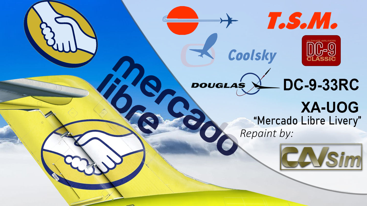MDD DC9-33RC Aeronaves TSM ‘Mercado Libre’ ‘XA-UOG’