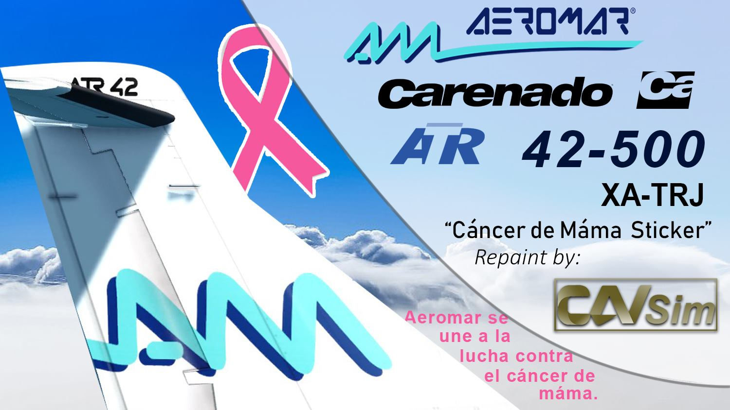 ATR42-500 Aeromar 'Cáncer de Mama' 'XA-TRJ'