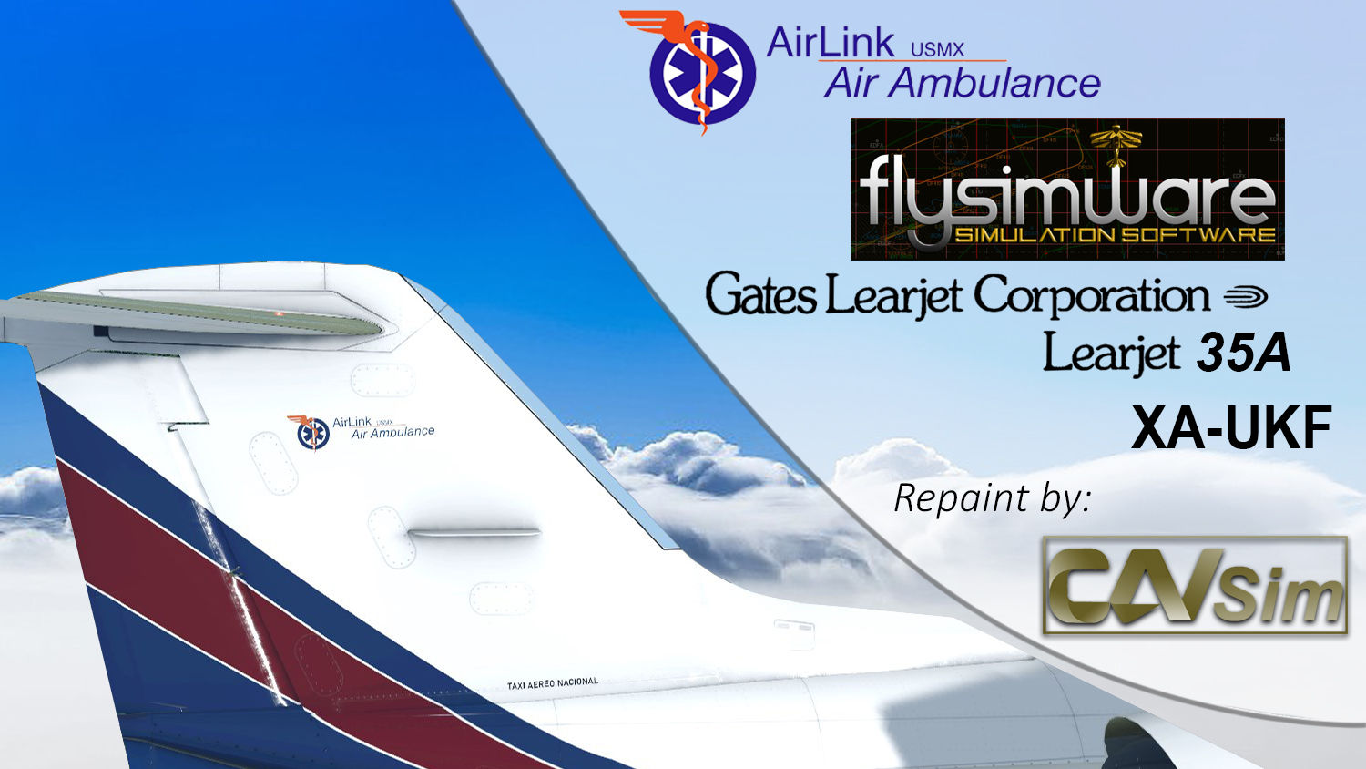 Gates Learjet 35A Airlink USMX Air Ambulance ‘XA-UKF’