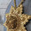 Thumbnail: Vtg Adele Simpson book rare gold necklace ,statement, fragrance scent dispense