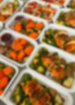 Healthy, prepped meals.