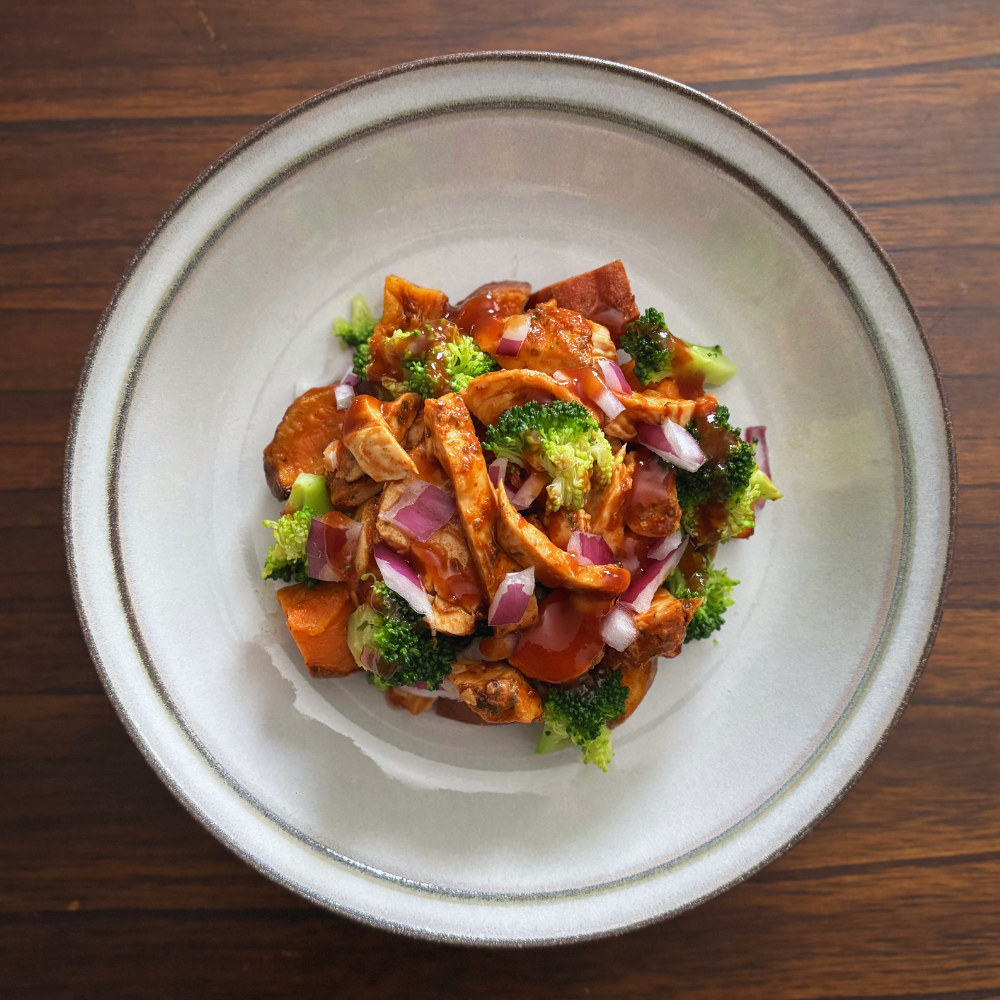 Healthy, prepped meals.