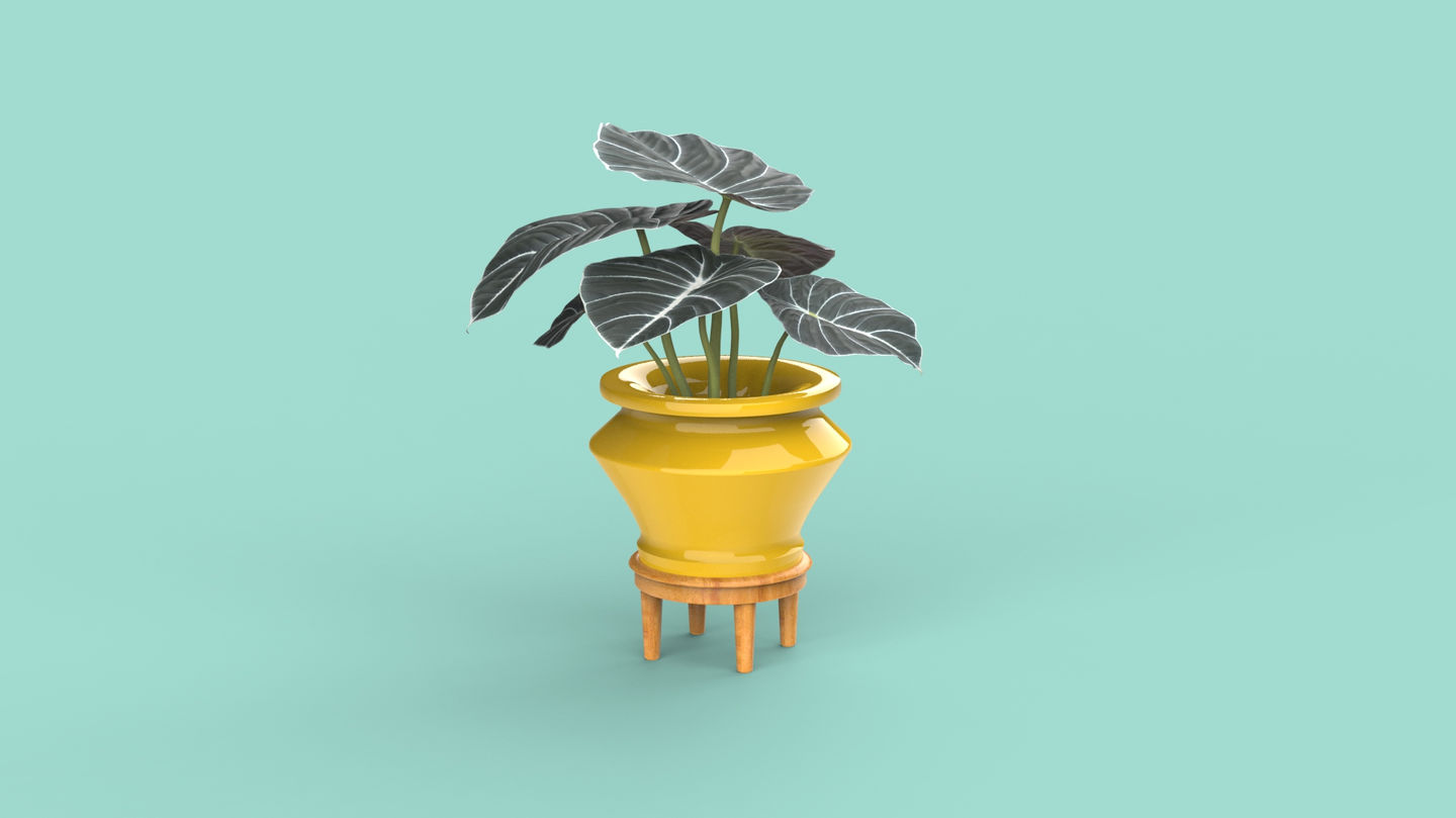 plant pot v1 rendered