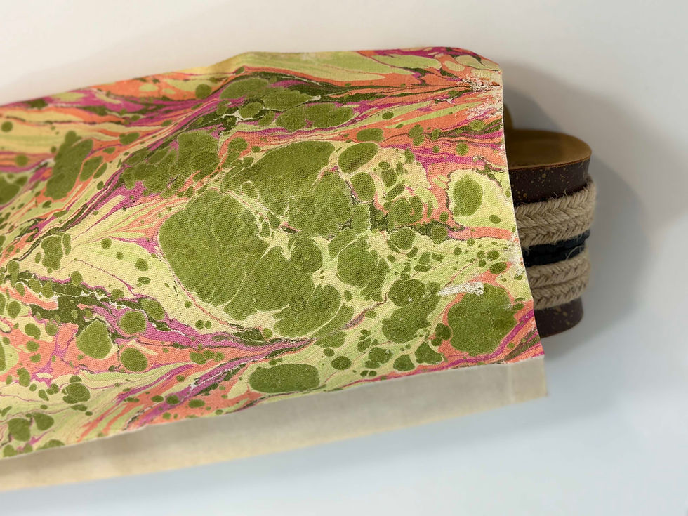 Thumbnail: hand-marbled multi-functional fabric bags - option 2.1