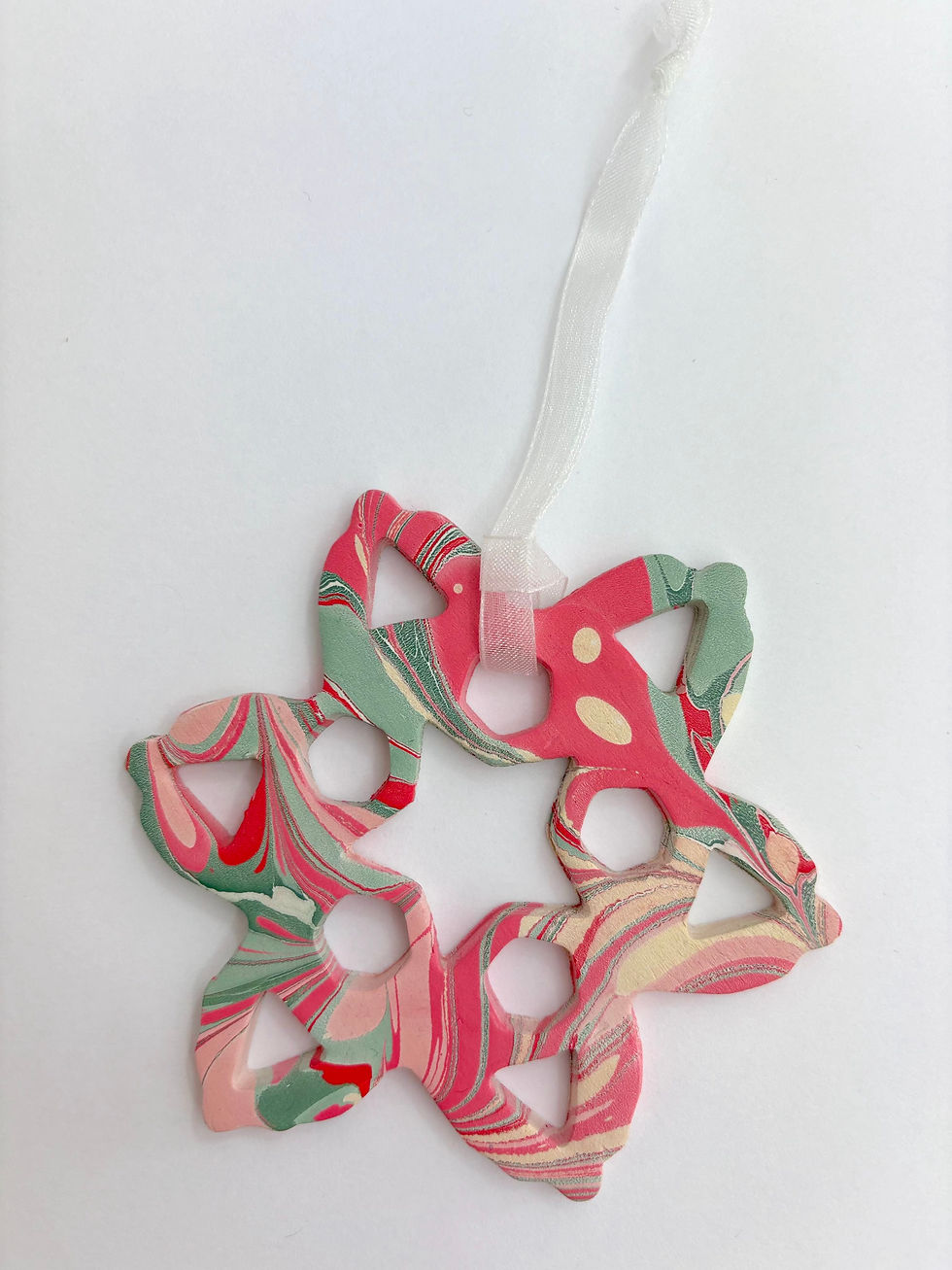 Marbled Snowfall Ornament