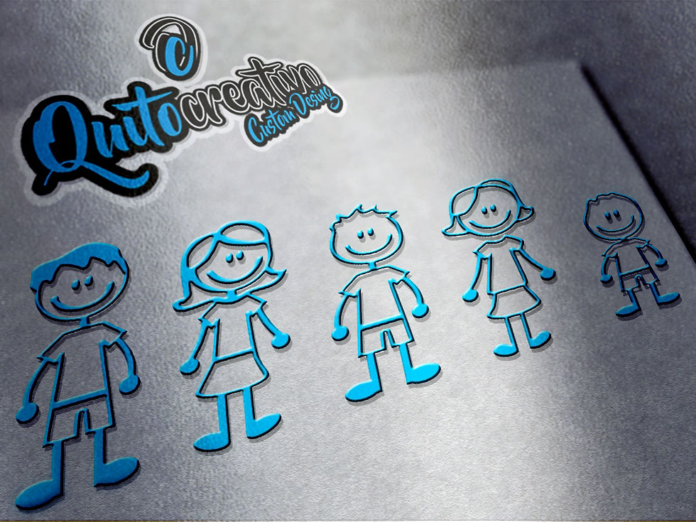 Miniatura: copia de Sticker Family (standar) 13 x 25cm