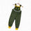 Thumbnail: Children's handmade dinosaur dungarees for ages 0-6 years.