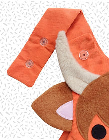 Children's handmade highland cow dungarees for ages 0-6 years.