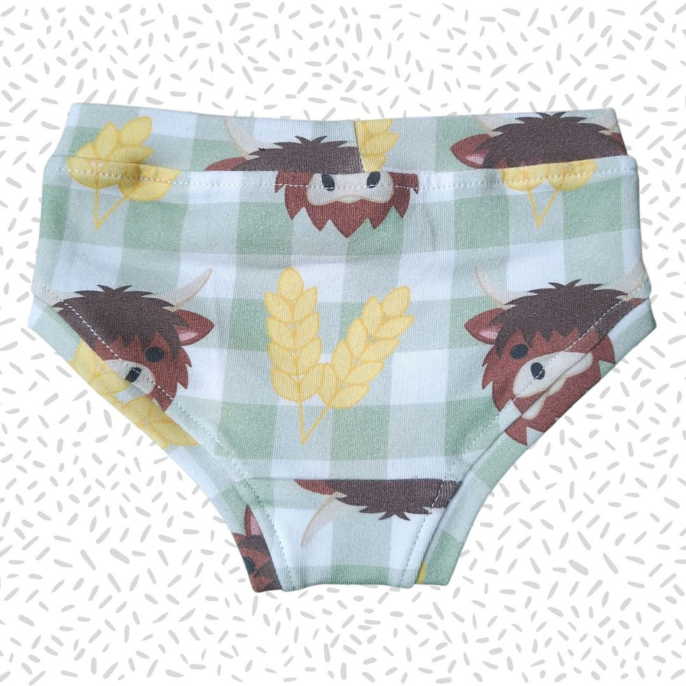 Thumbnail: Children's handmade organic cotton unisex briefs.