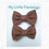 Thumbnail: Children's handmade brown mini needlecord hair bows.