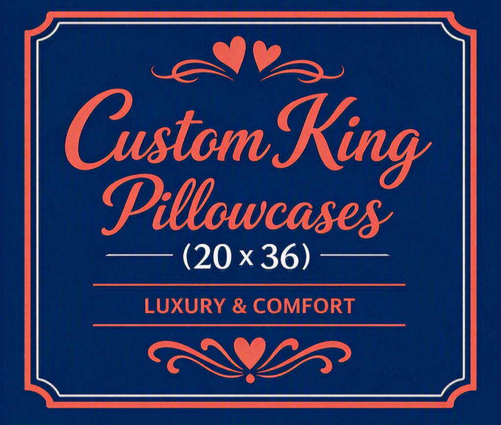 Custom King Pillowcases (20x36)