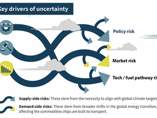 Infographic showing an overview of the identified key drivers of uncertainty