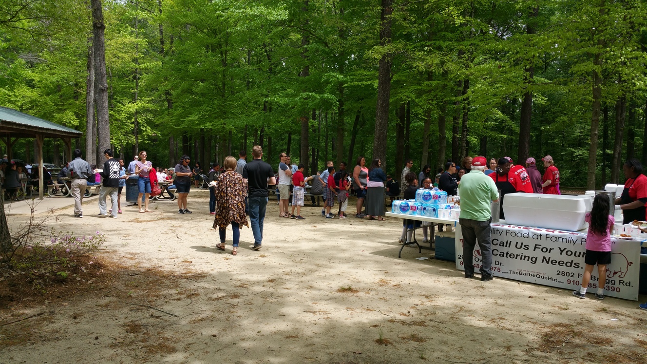 Barbeque at BBQ Hut Fayetteville NC