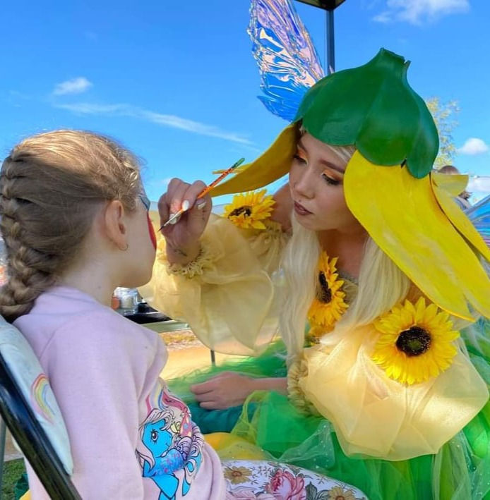 Sunflower Fairy Painting