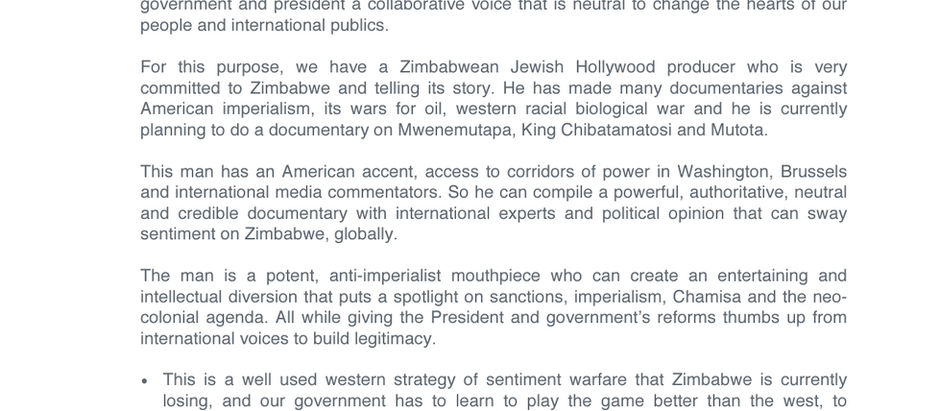 IS THE PRESIDENT BEING MADE TO LOOK BAD? IS IT BHORA MUSANGO?