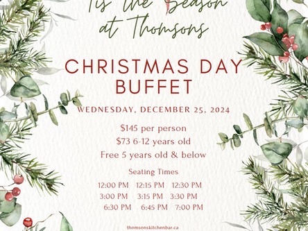 A Festive Feast: Thomsons’ Christmas Day Buffet