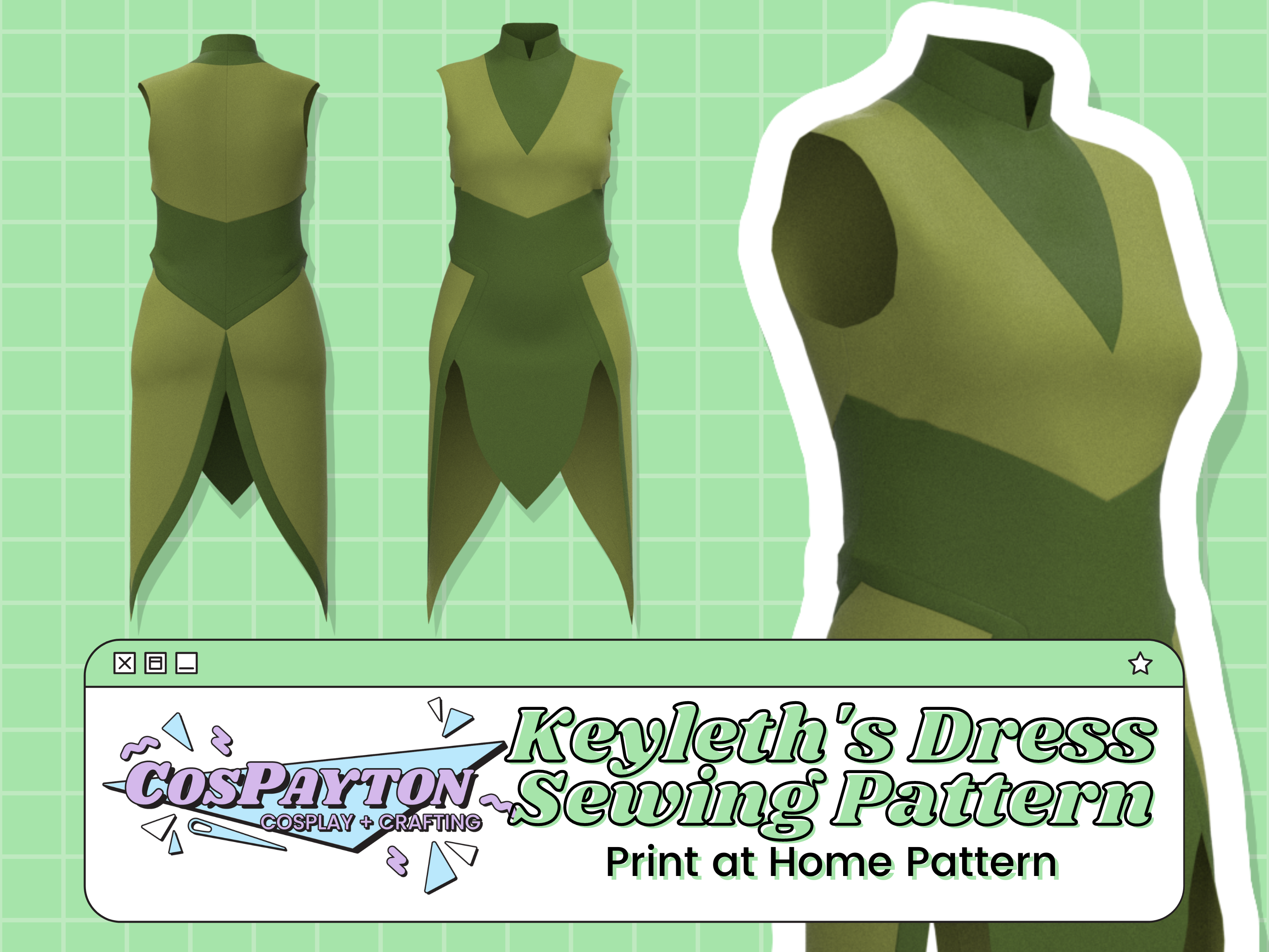 Keyleth Dress PDF Cosplay Pattern | Critical Role Inspired Printable  Costume | CosPayton