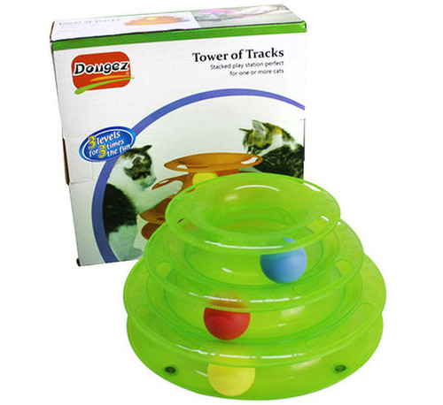 Dougez Tower Of Tracks Cat Toy Petsgonuts