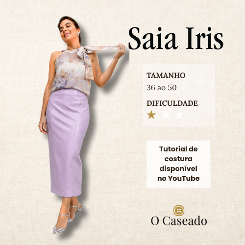 Saia Iris - Molde Digital em PDF
