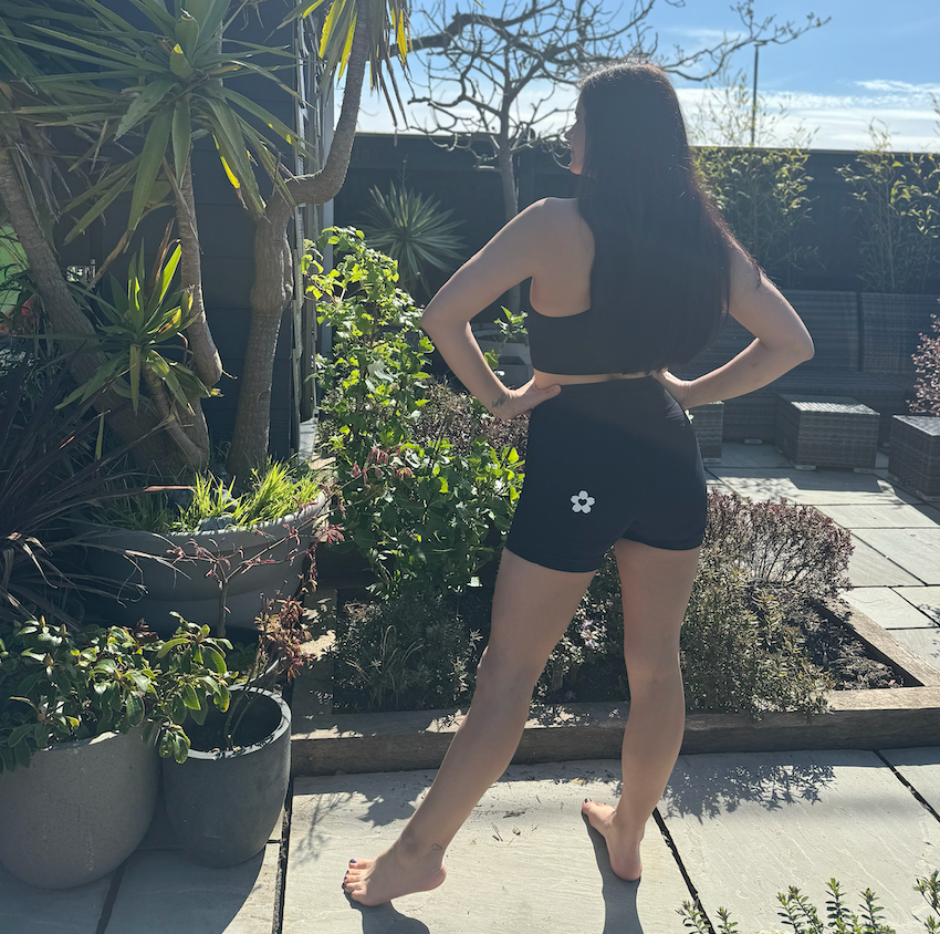 Thumbnail: Black BodiBlossom Shorts Set