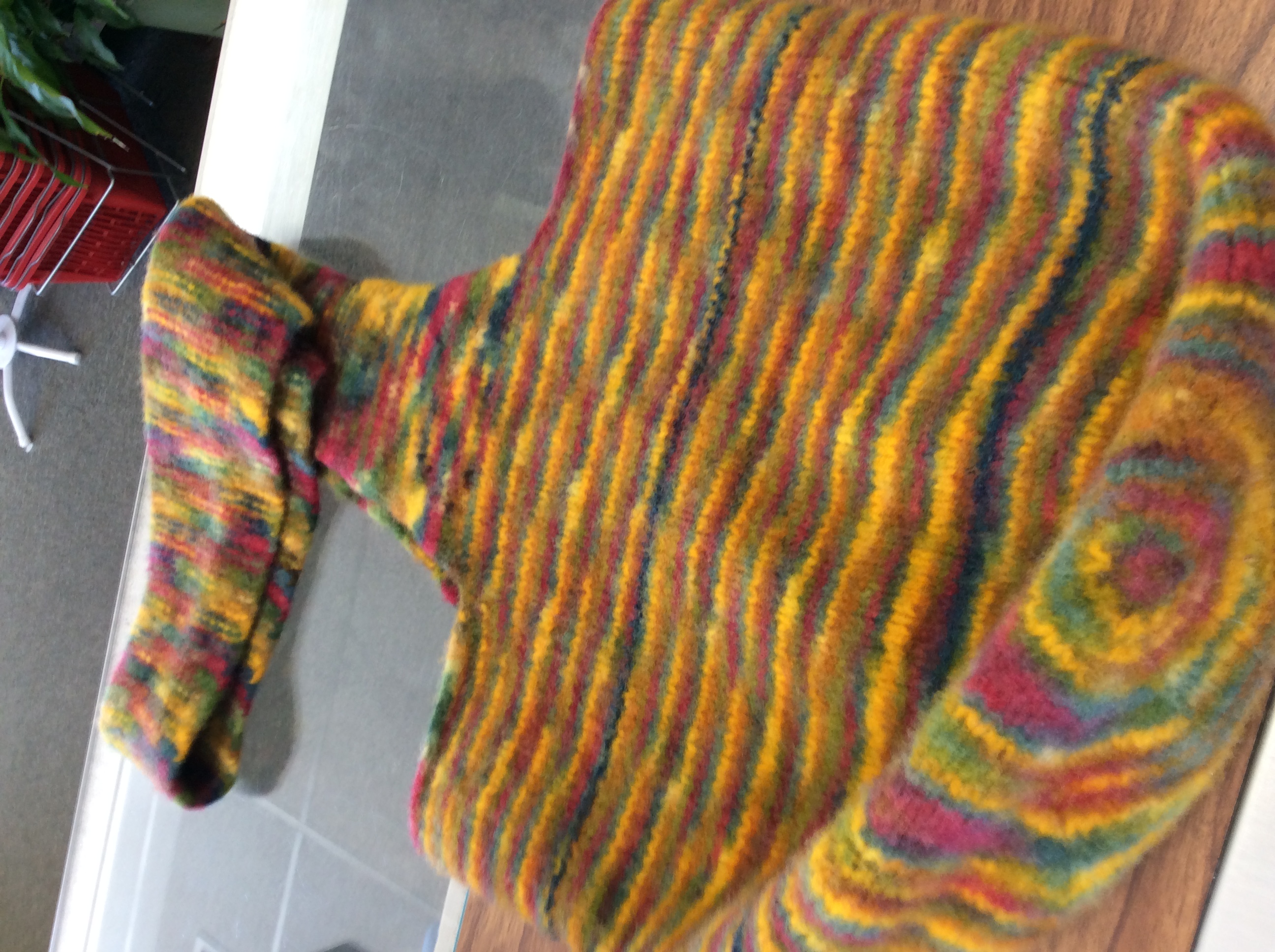Felted from two Colorado Yarns