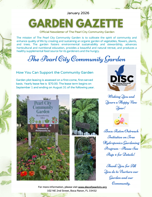 January 2026 Garden Gazette