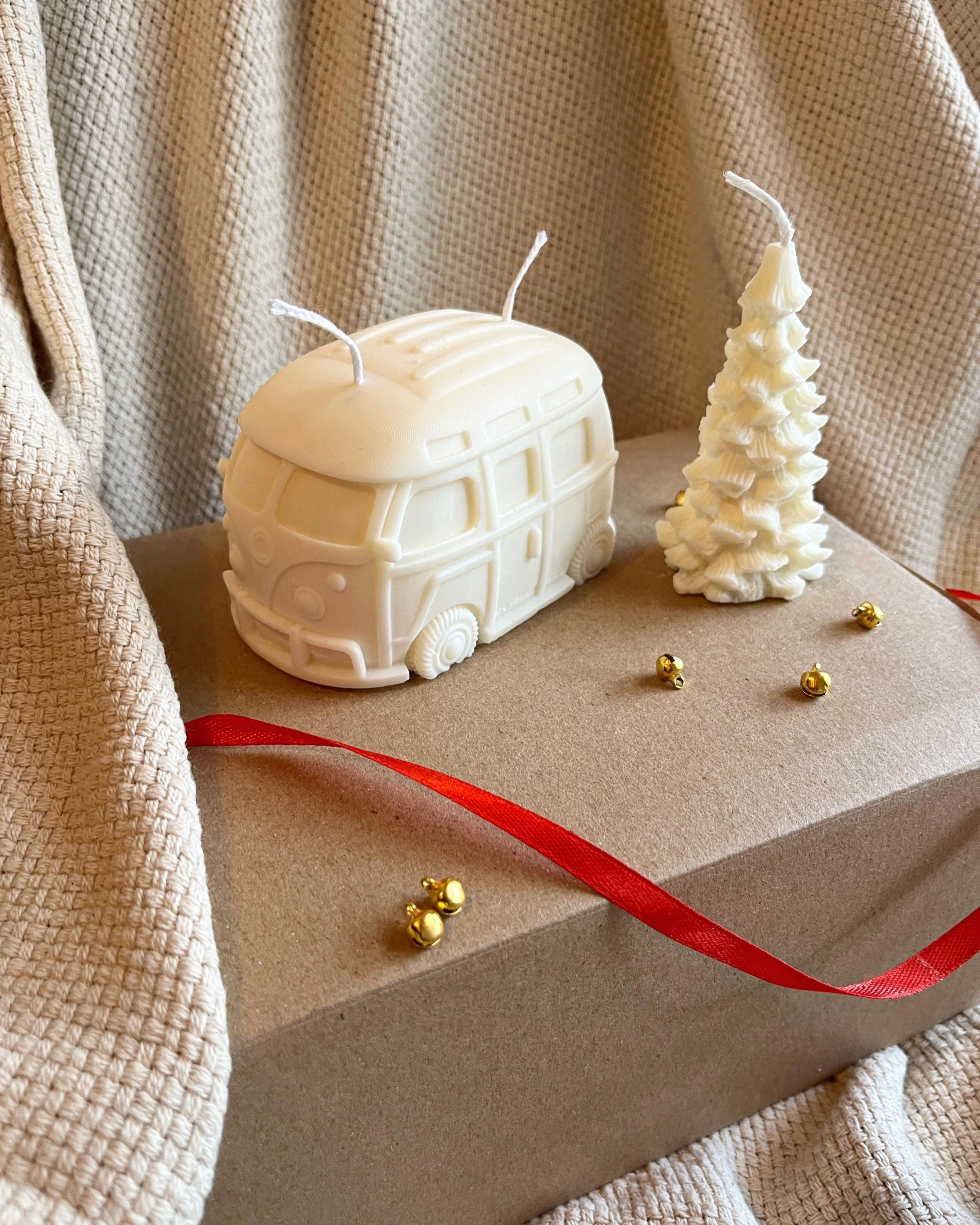 Bougie Van avec sapin 